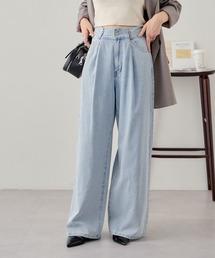 【WEB限定/リニー】オーバーダイワイドデニムパンツ