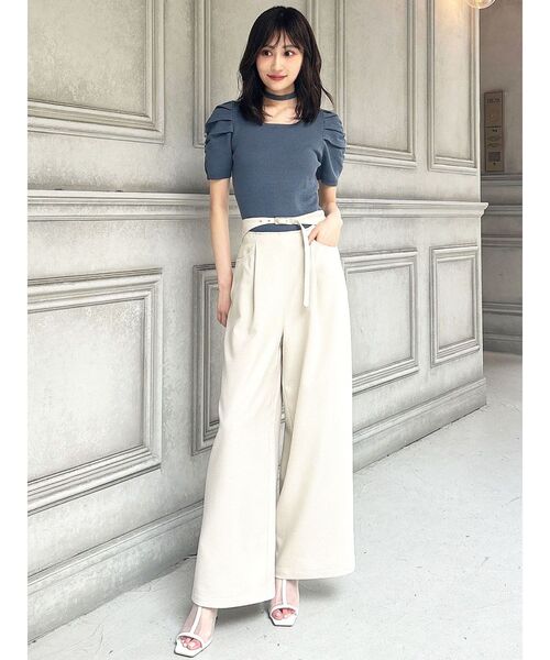 セール】ウエストオープンワイドパンツ（その他パンツ