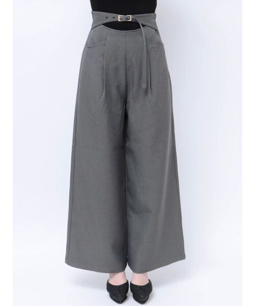 RESEXXY(リゼクシー)の「ウエストオープンワイドパンツ(その他パンツ・レディース・ブラウン/アイボリー/チャコールグレー・FREE)」の16枚目の写真