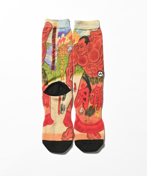 Lafayette（ラファイエット）の「A-KILLER × THREE TIDES TATTOO x バキ道 / グラップラー刃牙 SOCKS ビスケットオリバ 靴下 bkakttt-002（ソックス/靴下・メンズ・マルチ・ONE SIZE）」の2枚目の写真