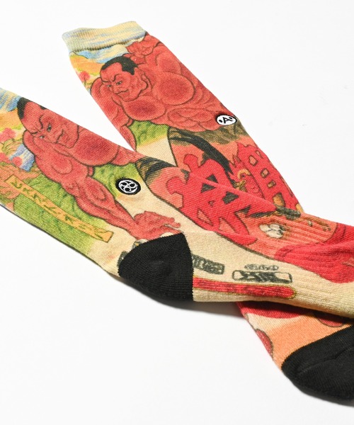 Lafayette（ラファイエット）の「A-KILLER × THREE TIDES TATTOO x バキ道 / グラップラー刃牙 SOCKS ビスケットオリバ 靴下 bkakttt-002（ソックス/靴下・メンズ・マルチ・ONE SIZE）」の5枚目の写真