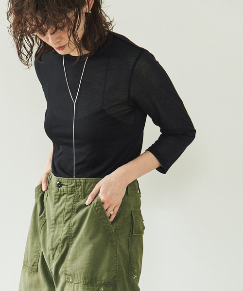 FRAMeWORK　フレームワーク　の今季人気 トップス ブラウス　定価1.5万円　新品同様 FRAMeWORK（フレームワーク）の「≪追加≫シアートップス（Tシャツ