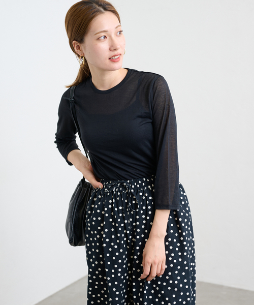 FRAMeWORK　フレームワーク　の今季人気 トップス ブラウス　定価1.5万円　新品同様 FRAMeWORK（フレームワーク）の「≪追加≫シアートップス（Tシャツ