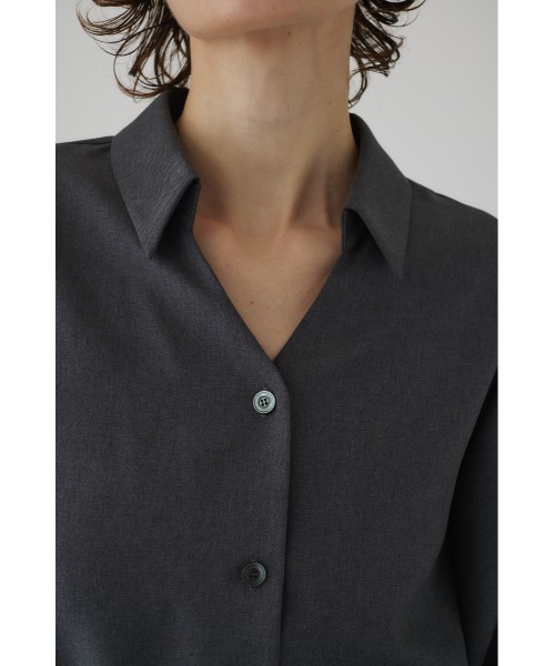 RIM.ARK◆24AW/Skipper collar SH/半袖シャツ/FREE/ポリエステル/460HAS30-0151 RIM.ARK（リムアーク）の「Skipper collar SH（シャツ/ブラウス