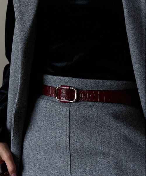 Lien Select（リエンセレクト）の「ノンホールレザーベルト 本革（ベルト・レディース・ベージュ/ブラウン系その他/ブラック×シルバー/ブラック×ゴールド/ブラウン系その他2/ブラウン系その他3/ブラウン系その他4/グレー系その他/ベージュ系その他/グレー系その他2/ベージュ系その他2/ブラック×ブラック/ブラウン系その他5/ブラウン系その他6/ブラック系その他2/ブラウン系1/ブラウン系2/ブラック系その他/ブラック系その他4/ベージュ系その他4/ブラック系その他3/ベージュ系その他3・FREE）」の16枚目の写真