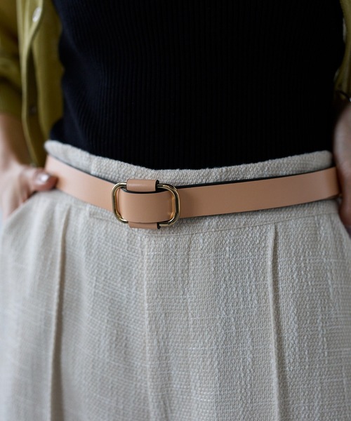 Lien Select（リエンセレクト）の「ノンホールレザーベルト 本革（ベルト・レディース・ベージュ/ブラウン系その他/ブラック×シルバー/ブラック×ゴールド/ブラウン系その他2/ブラウン系その他3/ブラウン系その他4/グレー系その他/ベージュ系その他/グレー系その他2/ベージュ系その他2/ブラック×ブラック/ブラウン系その他5/ブラウン系その他6/ブラック系その他2/ブラウン系1/ブラウン系2/ブラック系その他/ブラック系その他4/ベージュ系その他4/ブラック系その他3/ベージュ系その他3・FREE）」の18枚目の写真