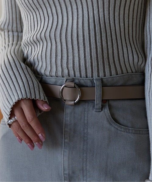 Lien Select（リエンセレクト）の「ノンホールレザーベルト 本革（ベルト・レディース・ベージュ/ブラウン系その他/ブラック×シルバー/ブラック×ゴールド/ブラウン系その他2/ブラウン系その他3/ブラウン系その他4/グレー系その他/ベージュ系その他/グレー系その他2/ベージュ系その他2/ブラック×ブラック/ブラウン系その他5/ブラウン系その他6/ブラック系その他2/ブラウン系1/ブラウン系2/ブラック系その他/ブラック系その他4/ベージュ系その他4/ブラック系その他3/ベージュ系その他3・FREE）」の22枚目の写真