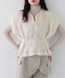 CLEIO | 【CLEIO】フリンジジャガードタックブラウス(シャツ/ブラウス)