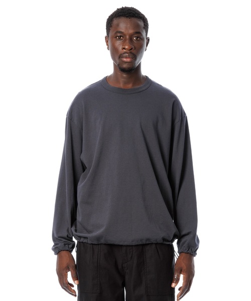 【セール】Elastic L-S Tee / ゴム紐入り長袖Tシャツ（Tシャツ/カットソー）｜Sandinista（サンディニスタ）