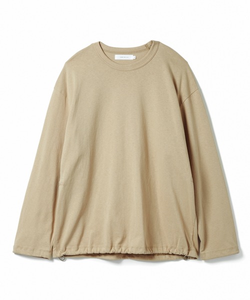Sandinista(サンディニスタ)の「Elastic L-S Tee / ゴム紐入り長袖Tシャツ(Tシャツ/カットソー・メンズ・ベージュ系その他/ナチュラル/ブラック/チャコール・SMALL/LARGE/MEDIUM)」の8枚目の写真