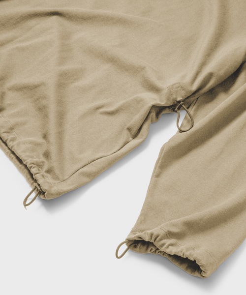 Sandinista(サンディニスタ)の「Elastic L-S Tee / ゴム紐入り長袖Tシャツ(Tシャツ/カットソー・メンズ・ベージュ系その他/ナチュラル/ブラック/チャコール・SMALL/LARGE/MEDIUM)」の9枚目の写真