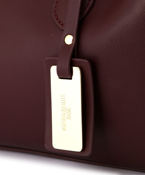 NATURAL BEAUTY BASIC（ナチュラルビューティーベーシック）の「◇【【美人百花・Oggi掲載】サイドアップミニショルダーバッグ（ショルダーバッグ・レディース・グレイッシュベージュ/ブラック/ワイン/レッド系その他・ﾌﾘ-）」の8枚目の写真
