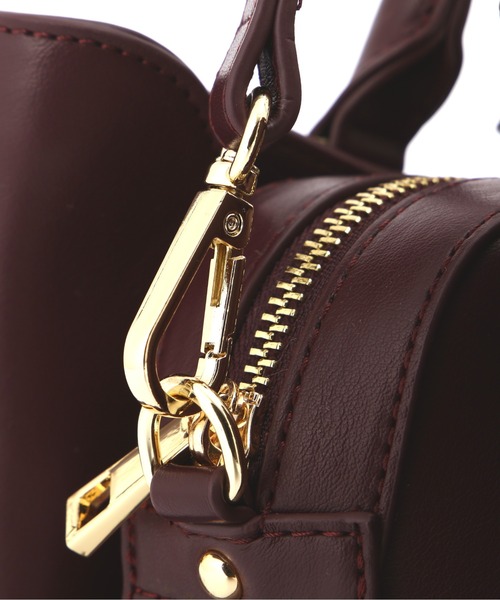 NATURAL BEAUTY BASIC（ナチュラルビューティーベーシック）の「◇【【美人百花・Oggi掲載】サイドアップミニショルダーバッグ（ショルダーバッグ・レディース・グレイッシュベージュ/ブラック/ワイン/レッド系その他・ﾌﾘ-）」の7枚目の写真
