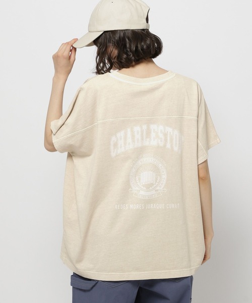 niko and...（ニコアンド）の「アソートピグメントBIGプルオーバー（Tシャツ/カットソー・レディース・パープル/チャコール/ブラウン/ベージュ・MEDIUM/LARGE）」の3枚目の写真