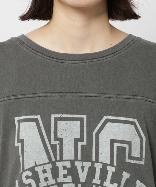 niko and...（ニコアンド）の「アソートピグメントBIGプルオーバー（Tシャツ/カットソー・レディース・パープル/チャコール/ブラウン/ベージュ・MEDIUM/LARGE）」の18枚目の写真