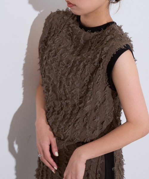 Eclat one（エクラワン）の「【Eclat one】フリンジ ジャガード