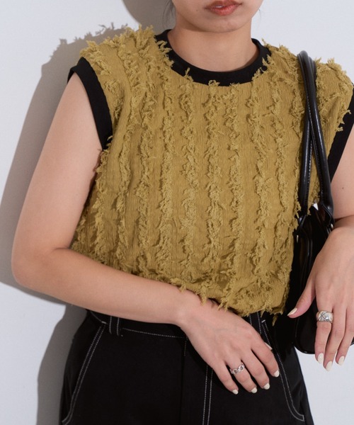 Eclat one（エクラワン）の「【Eclat one】フリンジ ジャガード