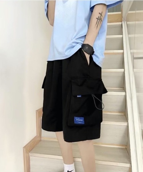 NOWLE(ノウル)の「【NOWLE】ワンポイント ミリタリー ショート カーゴパンツ(カーゴパンツ・メンズ・ベージュ/カーキ/ブラック・FREE)」の17枚目の写真