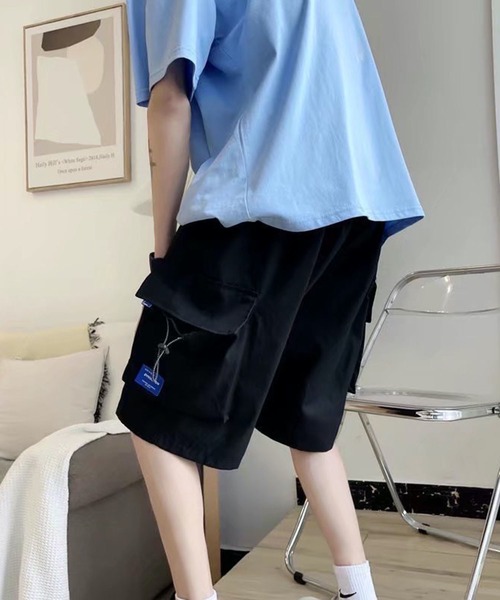 NOWLE(ノウル)の「【NOWLE】ワンポイント ミリタリー ショート カーゴパンツ(カーゴパンツ・メンズ・ベージュ/カーキ/ブラック・FREE)」の19枚目の写真