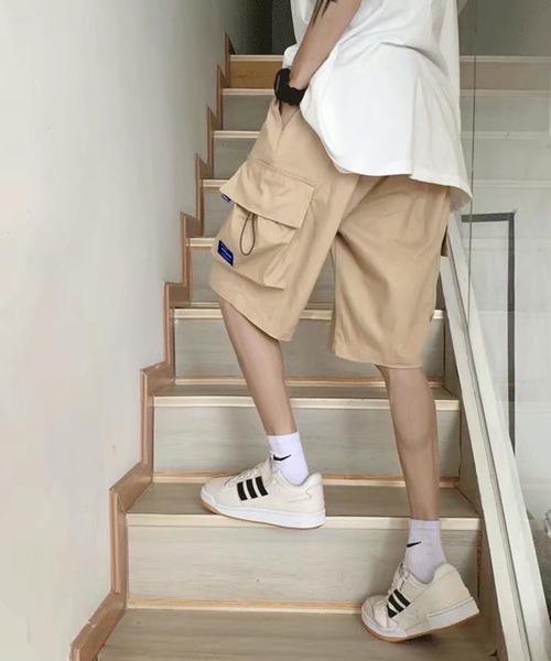 NOWLE(ノウル)の「【NOWLE】ワンポイント ミリタリー ショート カーゴパンツ(カーゴパンツ・メンズ・ベージュ/カーキ/ブラック・FREE)」の16枚目の写真