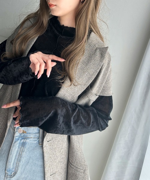 トップス SEOULMART バザール キャップ VARZAR Silver stud over fit ball cap 帽子