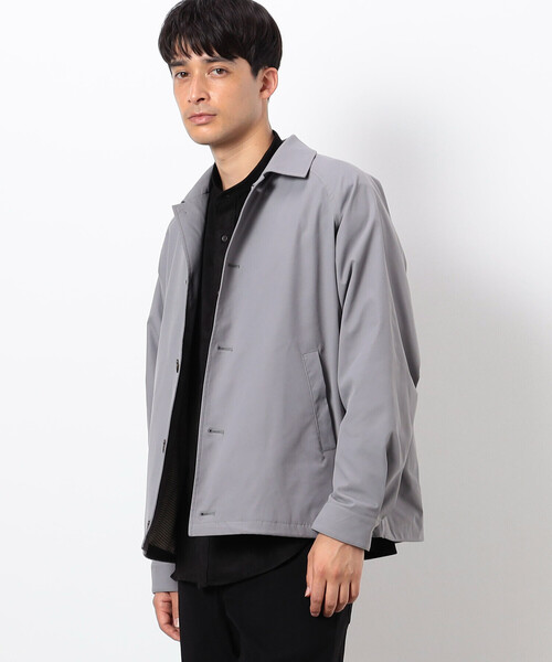 COMME CA COMMUNE(コムサコミューン)の「【SORONA】 ステンカラー ショートブルゾン(ブルゾン・メンズ・ブラック/グレー・LARGE/MEDIUM)」の6枚目の写真