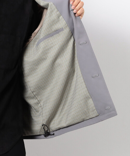 COMME CA COMMUNE(コムサコミューン)の「【SORONA】 ステンカラー ショートブルゾン(ブルゾン・メンズ・ブラック/グレー・LARGE/MEDIUM)」の19枚目の写真