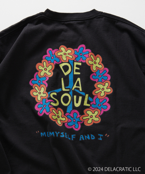 JOURNAL STANDARD relume（ジャーナルスタンダード　レリューム）の「De La Soul / デ・ラ・ソウル 別注 プリントTシャツ（Tシャツ/カットソー・メンズ・ブルー系その他/ホワイト系その他/ホワイト×ホワイト/ブラック/ホワイト・MEDIUM/LARGE）」の11枚目の写真