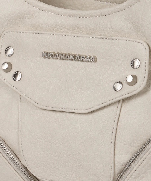 IUGAMAKARAS Studded Shoulder Bag シルバー MUSINSA公式 | IUGAMAKARAS Studded Leather Shoulder Bag (Silver)