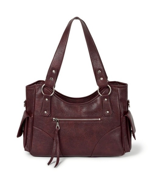 [IUGAMAKARAS] Studded Shoulder Bag / 追跡可 Studded Leather Shoulder Bag (Black) - IUGAMAKARAS | 60