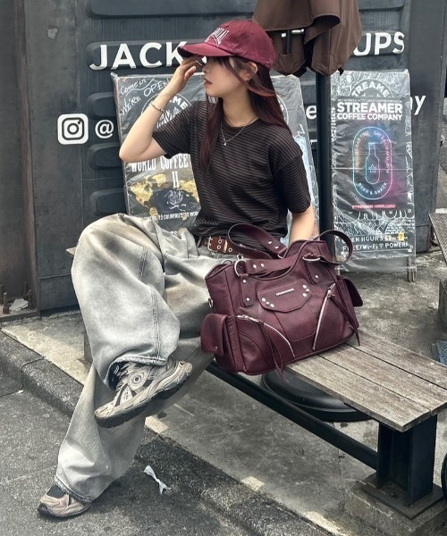 IUGAMAKARAS】Studded Shoulder Bag（ショルダーバッグ