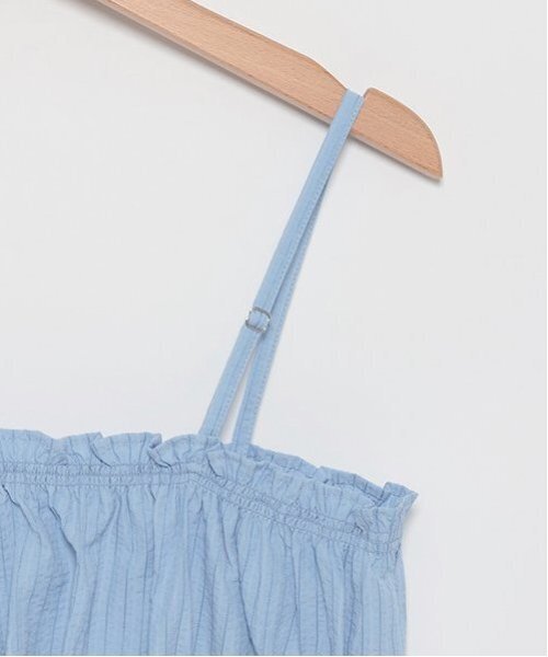 LOVETOXIC（ラブトキシック）の「ビスチェ付長袖シャツ（Tシャツ/カットソー・キッズ・オフホワイト/ブルー/ブラック・S/M/L）」の11枚目の写真