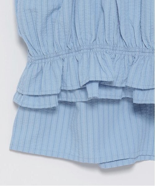 LOVETOXIC（ラブトキシック）の「ビスチェ付長袖シャツ（Tシャツ/カットソー・キッズ・オフホワイト/ブルー/ブラック・S/M/L）」の13枚目の写真