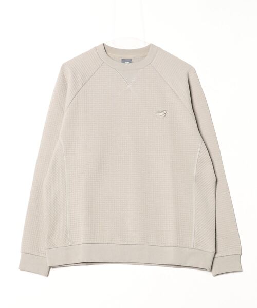 NEW BALANCE（ニューバランス）の「【別注】ニューバランス New Balance THE CITY ダブルフェイスクルー 限定コラボ（スウェット・メンズ・ダークグレー/グレー/キャメル・S/M/L/LL）」の2枚目の写真
