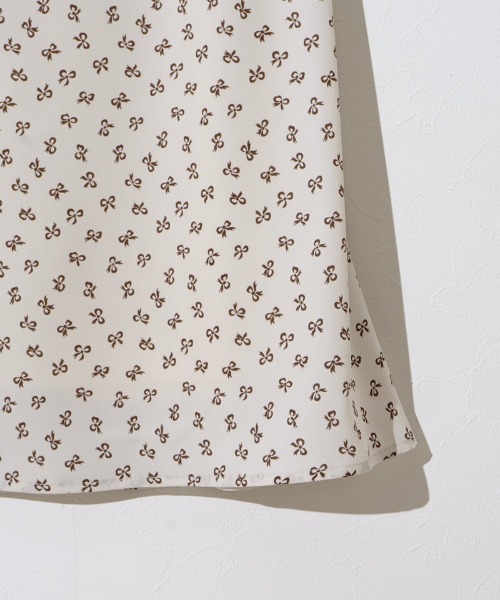 flower(フラワー)の「スウィンギングリボンスカート(スカート・レディース・アイボリー/ブラウン・FREE)」の13枚目の写真