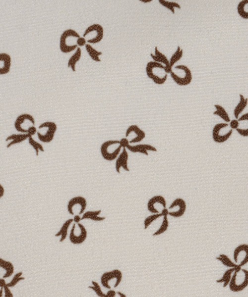 flower(フラワー)の「スウィンギングリボンスカート(スカート・レディース・アイボリー/ブラウン・FREE)」の15枚目の写真