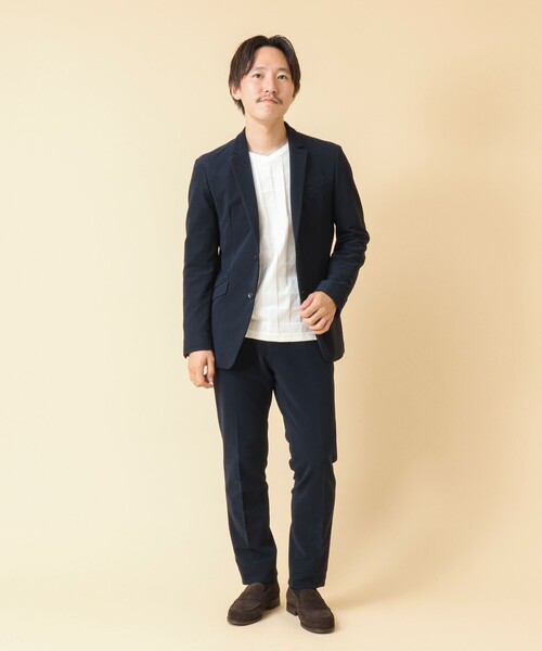 NOLLEY’S（ノーリーズ）の「《セットアップ/ビジカジ対応》4WAYストレッチコールパンツ（その他パンツ・メンズ・ブラック/ベージュ/ダークネイビー・L/M/XL/S）」の4枚目の写真