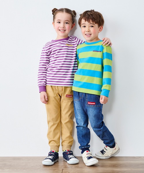 MIKI HOUSE(ミキハウス)の「【WEB限定】ストレッチパンツ(その他パンツ・キッズ・ベージュ/インディゴブルー・130cm/120cm/110cm/100cm/90cm/80cm)」の3枚目の写真