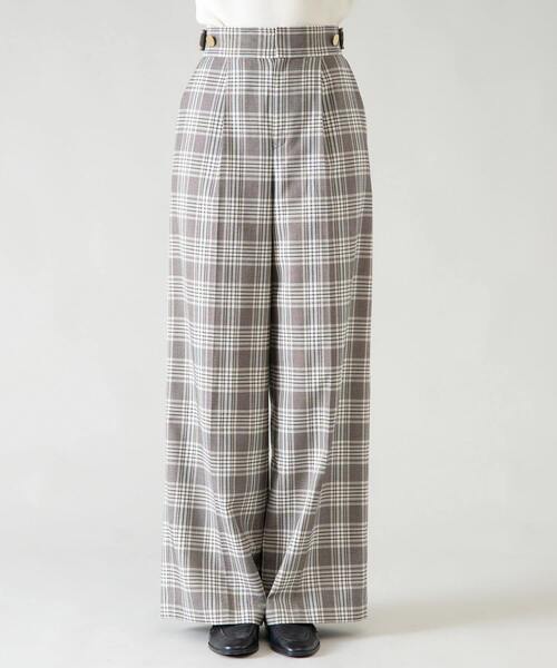 Tiara(ティアラ)の「サイドボタンワイドパンツ(その他パンツ・レディース・ベージュ/杢グレー・2/3)」の9枚目の写真