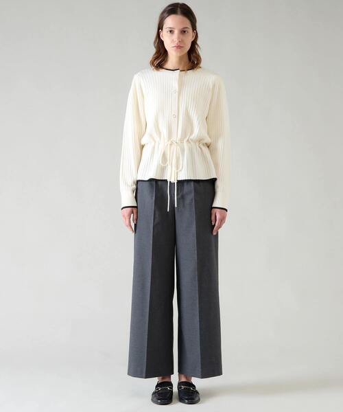 Tiara(ティアラ)の「サイドボタンワイドパンツ(その他パンツ・レディース・ベージュ/杢グレー・2/3)」の14枚目の写真