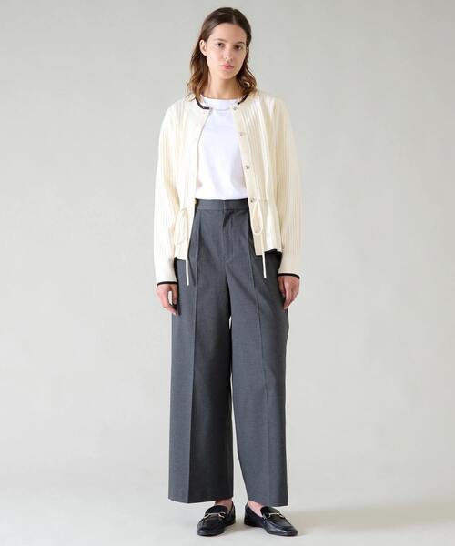 Tiara(ティアラ)の「サイドボタンワイドパンツ(その他パンツ・レディース・ベージュ/杢グレー・2/3)」の15枚目の写真