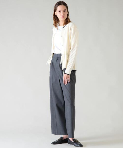 Tiara(ティアラ)の「サイドボタンワイドパンツ(その他パンツ・レディース・ベージュ/杢グレー・2/3)」の16枚目の写真