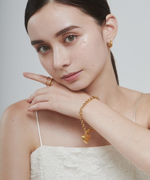 関税,送料無料Ted Baker Barset リボンモチーフブレスレット CHARLES & KEITH Paige ページ リボンブレスレット （BrushGold