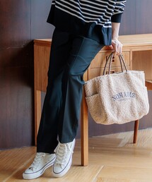 【Oggi2月号掲載/洗える】ウォームストレッチ テーパード パンツ