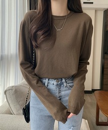 クルーネックニット
