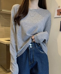 クルーネックニット