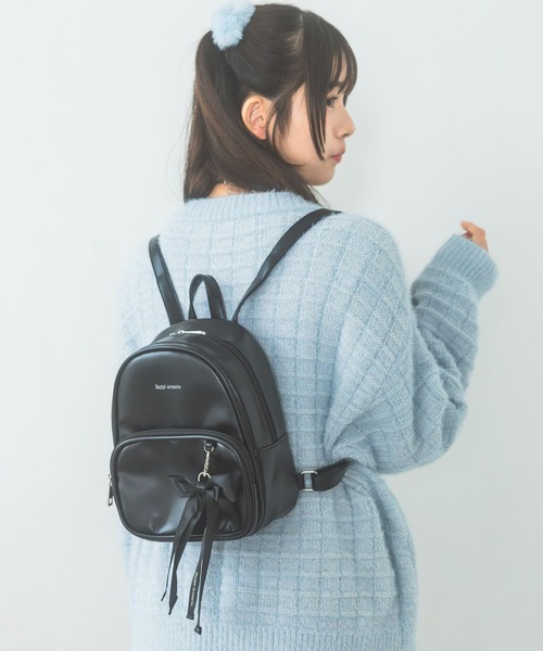 セール】リボンチャーム付きミニリュック（バックパック/リュック