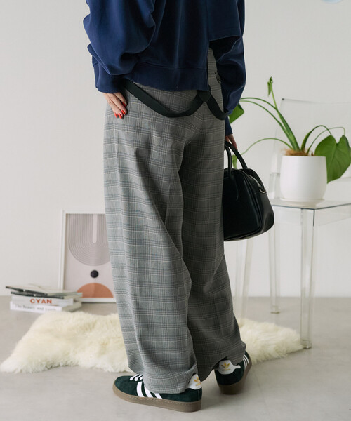 FREAK'S STORE（フリークスストア）の「サスペンダー付き Grampsパンツ/グランプスパンツ／スラックス（スラックス・レディース・キャメル/グレー/ネイビー/ブラウン・SMALL/MEDIUM）」の13枚目の写真