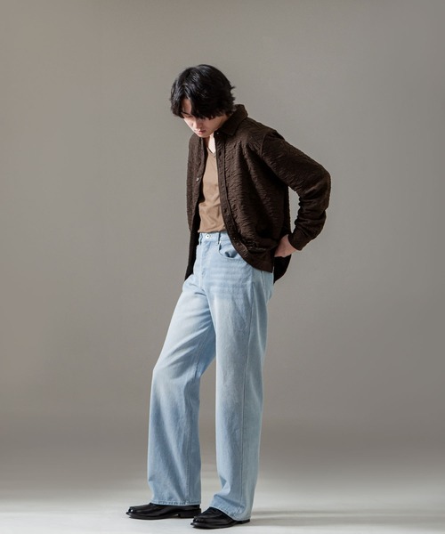 ZIP FIVE -White Line-(ジップファイブホワイトライン)の「【White Line】 ニューベーシック ストレート デニム パンツ(デニムパンツ・メンズ・ブルー/サックスブルー/ブラック・SMALL/MEDIUM/LARGE)」の20枚目の写真