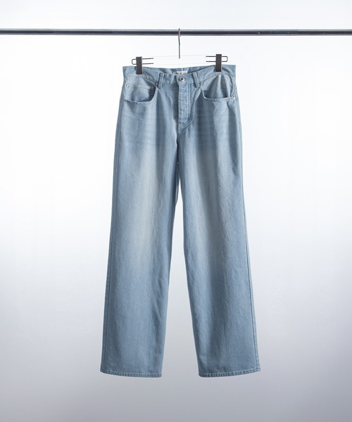 ZIP FIVE -White Line-(ジップファイブホワイトライン)の「【White Line】 ニューベーシック ストレート デニム パンツ(デニムパンツ・メンズ・ブルー/サックスブルー/ブラック・SMALL/MEDIUM/LARGE)」の21枚目の写真